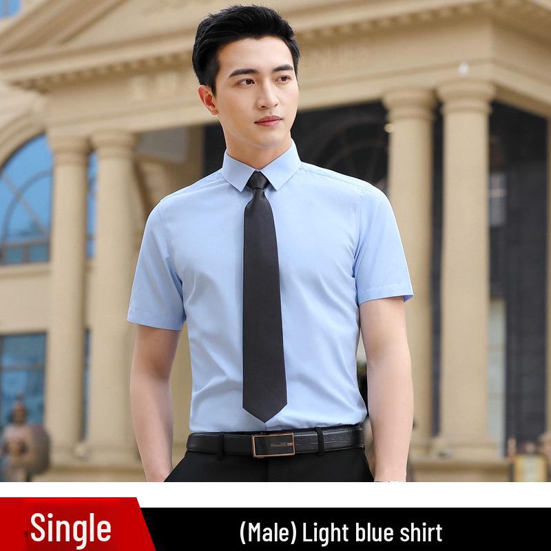 

Унисекс профессиональные рубашки с коротким рукавом для официального офиса и деловой одежды L