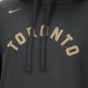 Nike NBA Toronto Raptors City Edition Fleece Loose Fit Hoodie Black Men Streetwear DN8677-010