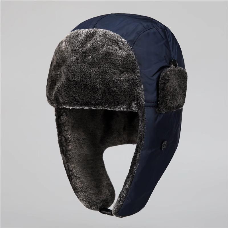 Lei Feng Hat Autumn and Winter Middle aged and Elderly Men's Snow Hat Ear Protection Thickened Men's Winter Elderly Winter Dad Winter Hat