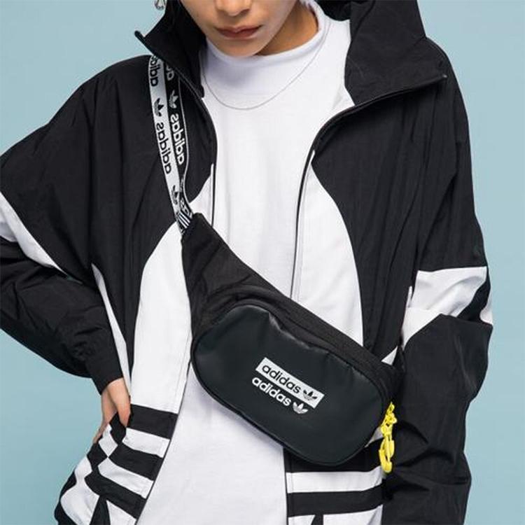 New Adidas Originals Polyester Fanny Pack Sling Bag Crossbody Bag Unisex Black FM1296