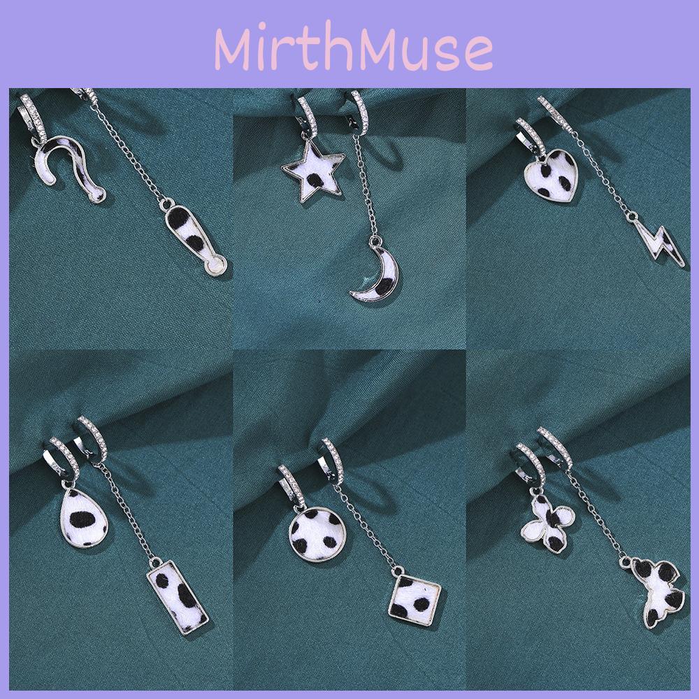 Alloy Geometric Elegant Earrings Milk Pattern Silverplated Street Fashion