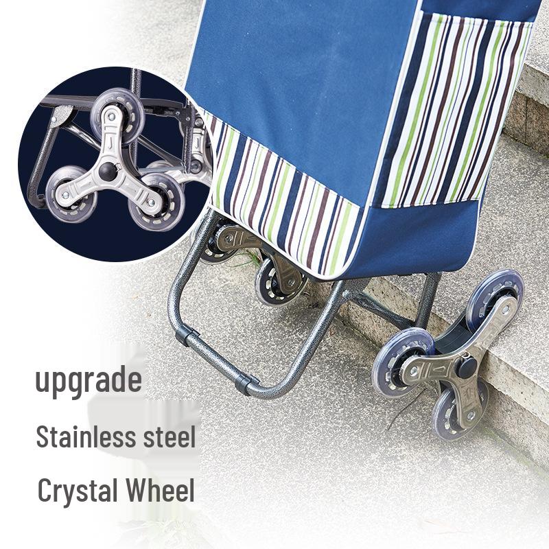 Compact Folding Shopping Cart and Trolley for Groceries and Luggage