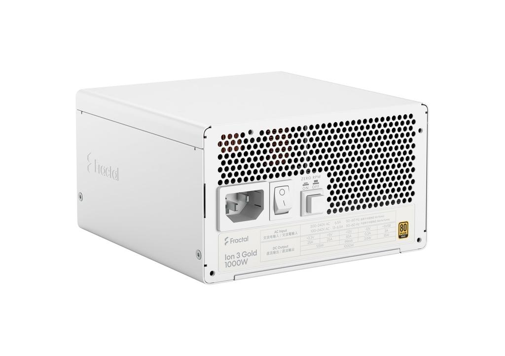 Fractal Design Ion 3 Gold 1000W White PC Power Supply Unit PS1672 FD-P-IA3G-101