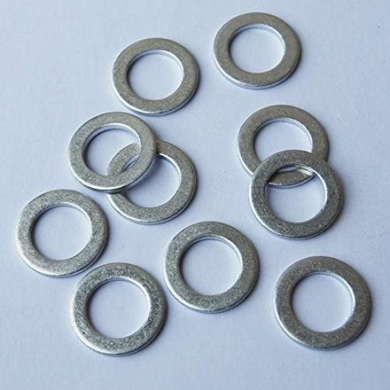 M14 Oil Drain Plug Gaskets Crush Washers Seals Rings Compatible with Hon Da Yamaha Triumph Kawasaki Suzuki, Used for Oil Change, Replacement for The