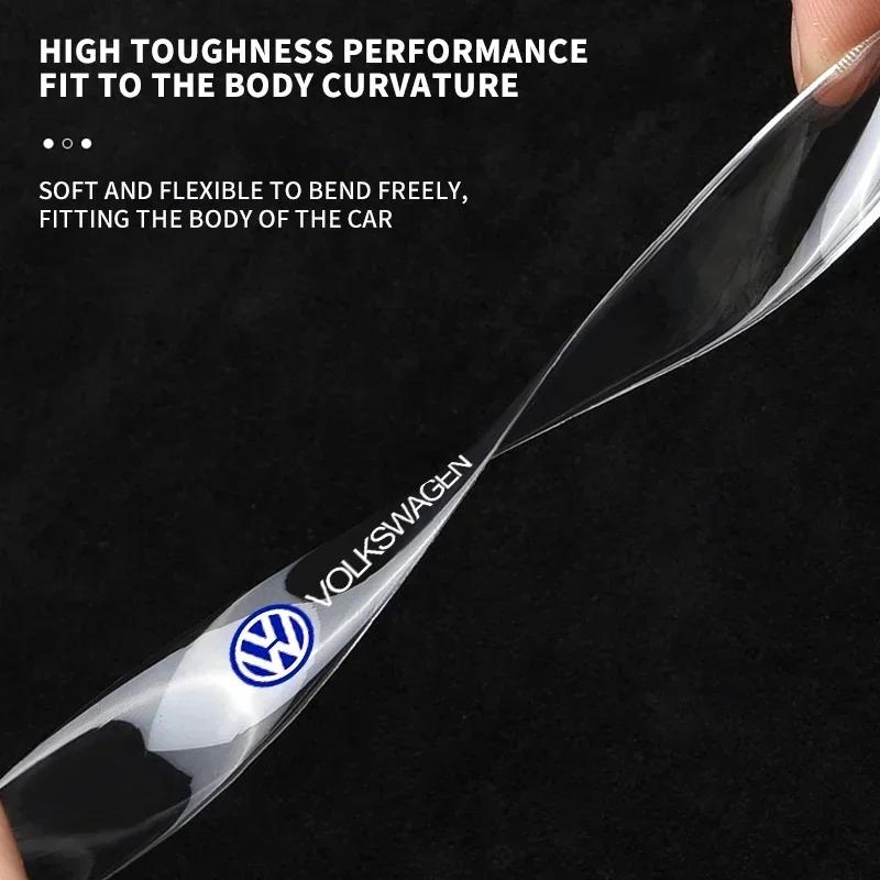 4x Car Door Bowl Handle Protector Stickers Transparent Anti-scratch Film For VW Volkswagen Golf Polo Passat Tiguan Touran Jetta zr8