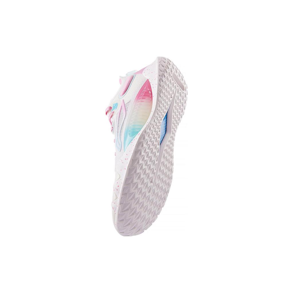 New LINING JB1 Basketball Shoes Men Low Top White Blue Pink ABAS051-17