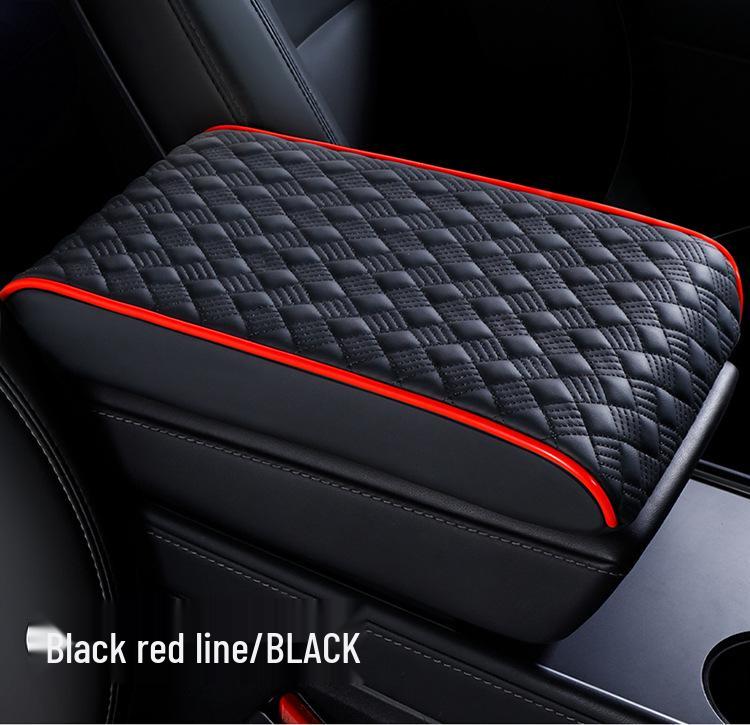 Diamantová Nappa kůže Podložka loketní opěrky do auta - Paměťová pěna, Protiskluzová, Odolná proti opotřebení, Univerzální pro všechna roční období.