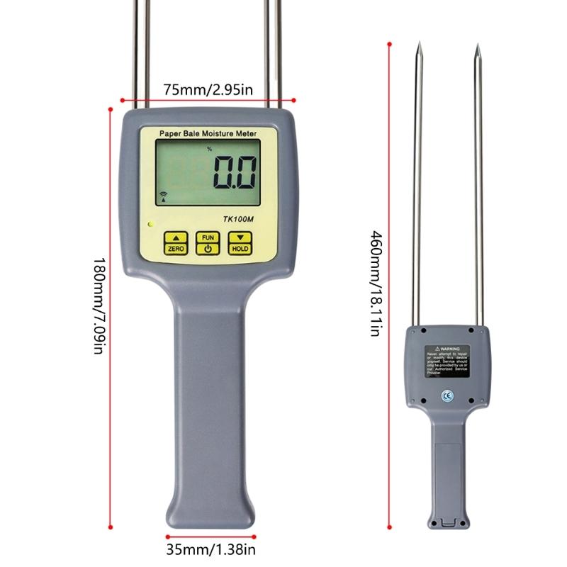 Accurate Paper Dampness Tester Insert Digital Paper Hygrometer Pin Humidity Testing Tool Essential for Printing Industry