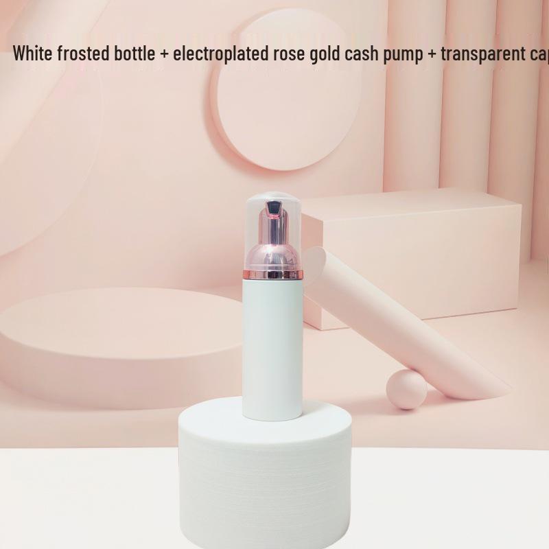 Matte Frosted Foam Face Wash & Eyelash Mousse Pump Bottle, 60ml