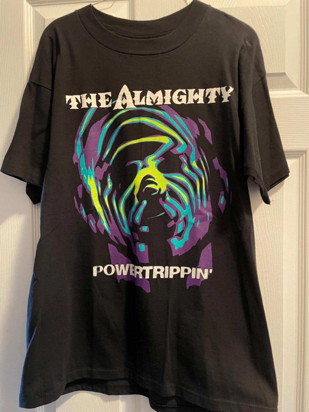 New THE ALMIGHTY Powertrippin concert tour Shirt Unisex NZ182 FREE SHIPPING Unisex T-Shirt XXXXL