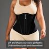 Women Plus Size Hourglass Waist Trainer Zipper Abdomen Body Shaper Waist Cincher