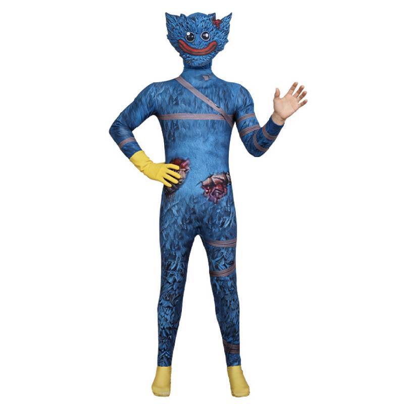 Poppy Playtime Huggy Wuggy Blood Halloween Costume For Teens And Adults