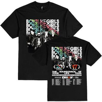 BLG DER SOUNDTRACK DEINES LEBENS TOUR T-Shirt BOYS LIKE GIRLS Rockband T-Shirts Baumwolle Kurzarm Lockeres T-Shirt Streetwear