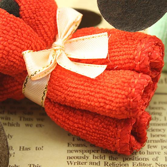 Washing Towel Skin-friendly Gift Wear-resistant Dog Cake Shape Washcloth for Wedding Present