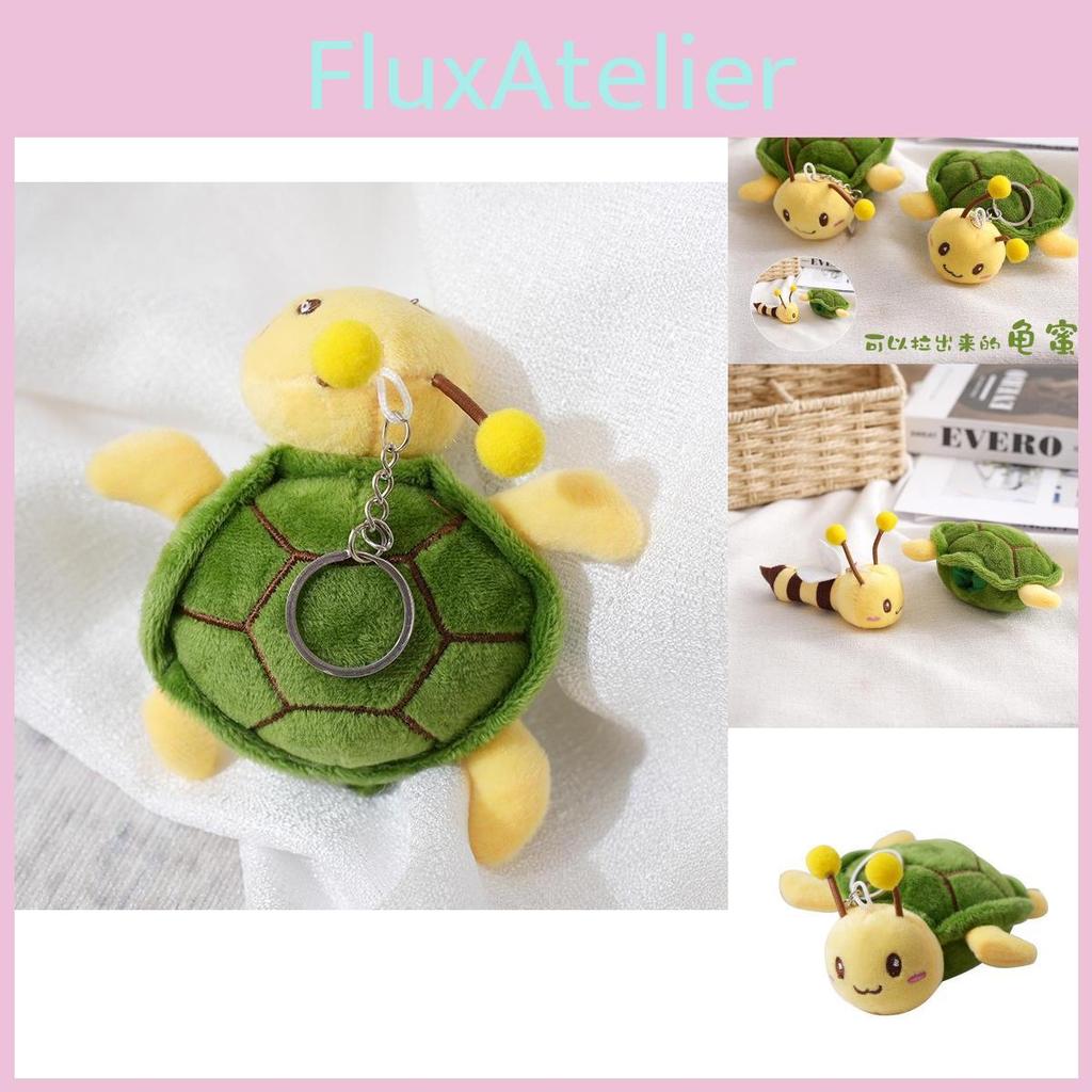 Adorable Creative Turtle Plush Doll Keychain Cute Stuffed Animal Accessory For Bags