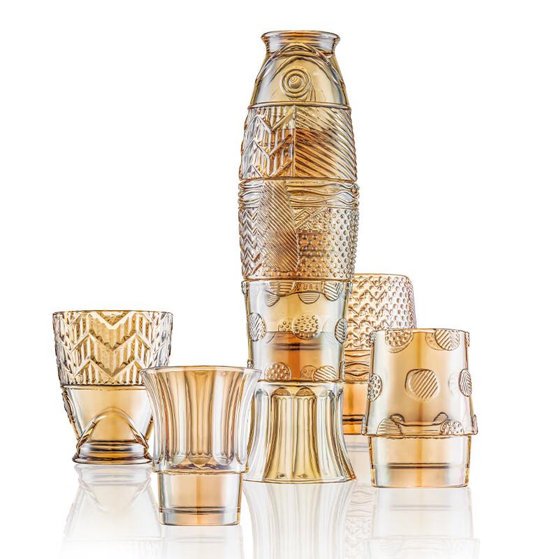 Tayohya  Year of Plenty Fish  4-Piece Glass Tumbler Set