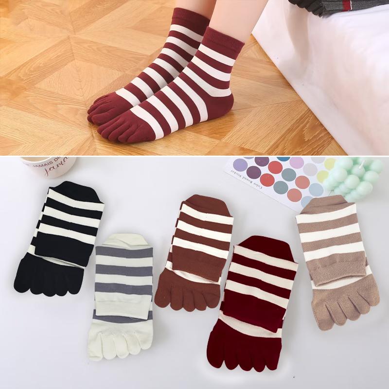 Women's Mid-Calf Five-Toe Socks, Four-Season Split-Toe Socks, Women's Five-Toe Socks