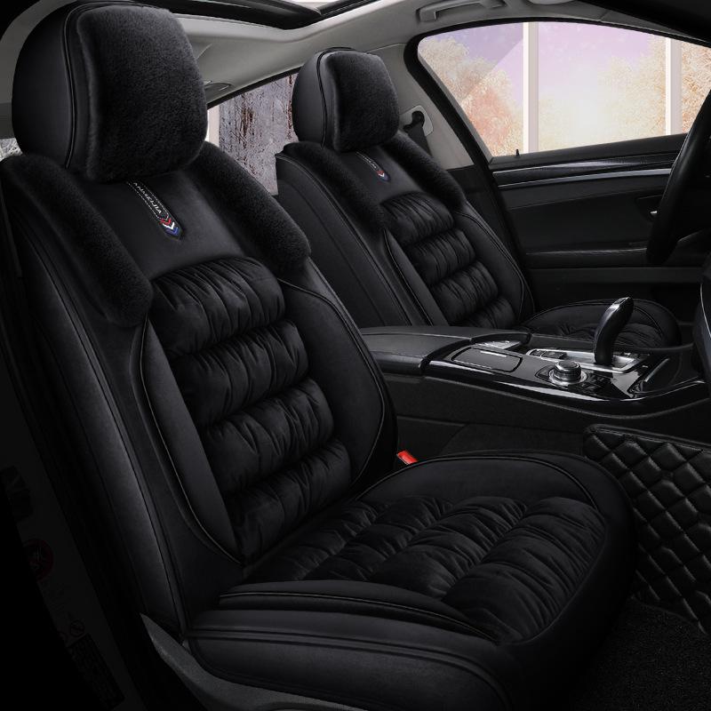 Universal Plush Winter Car Seat Cover - Full Surround Comfort Cushion