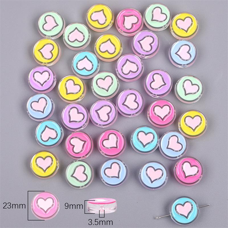 Smiley Face Öltropfen Acrylperlen für DIY Schmuck: Halsketten, Ohrringe, Handyketten