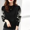 Women's Crew Neck Sweater Thick Pullover Knitwear Fall Winter Short Loose Casual OL Stretch Knit Jumper