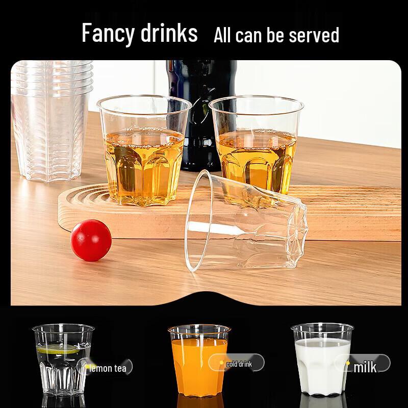 Temeiju Disposable Thickened Plastic Cups