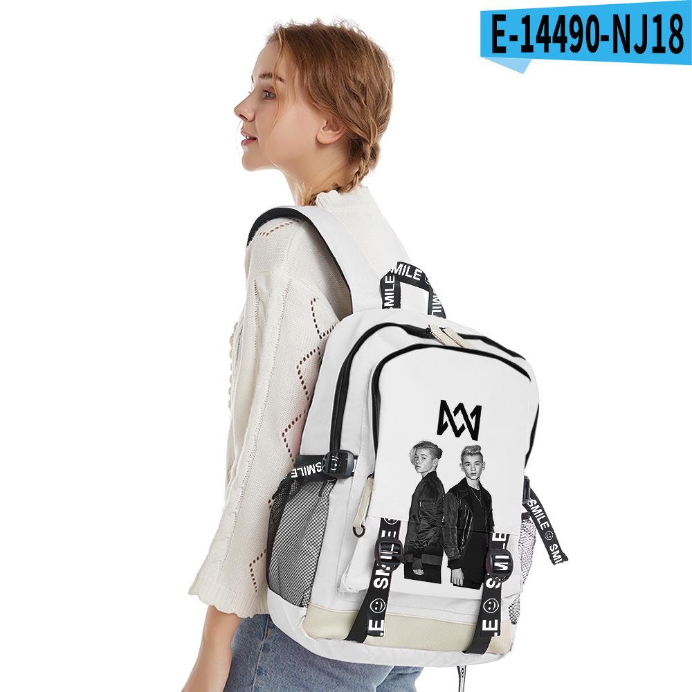 Klassieke Coole Marcus En Martinus Student Schooltassen Unisex 3D Print Oxford Waterdichte Notitieboek multifunctionele Reistassen