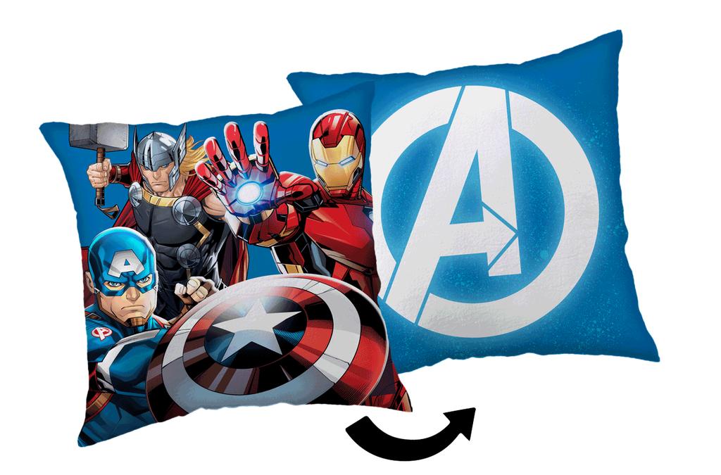 Poduszka 35X35 Avengers Heroes 02 Kapitan Ameryka Niebieska Dwustronna