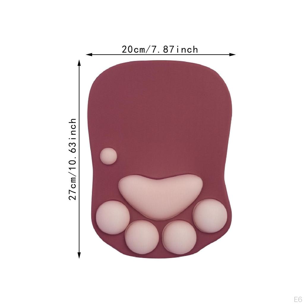 Gatito Paw Mouse Pad, Mat with Doll Support, Soft Desktop Decoration Beautiful Ergonomic