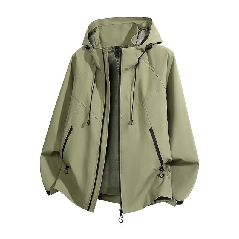Frühlings Trendiger Berg Windbreaker Jacke Damen Leicht Gelb Zitronenfarben Outdoor Wanderjacke Unisex