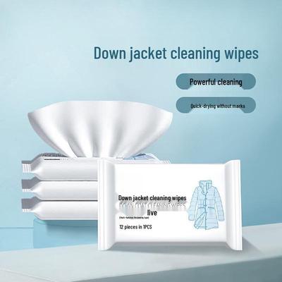Disposable Stain Removal Wipes for Down Jackets - Portable, No-Wash Cleaning for Oil Stains