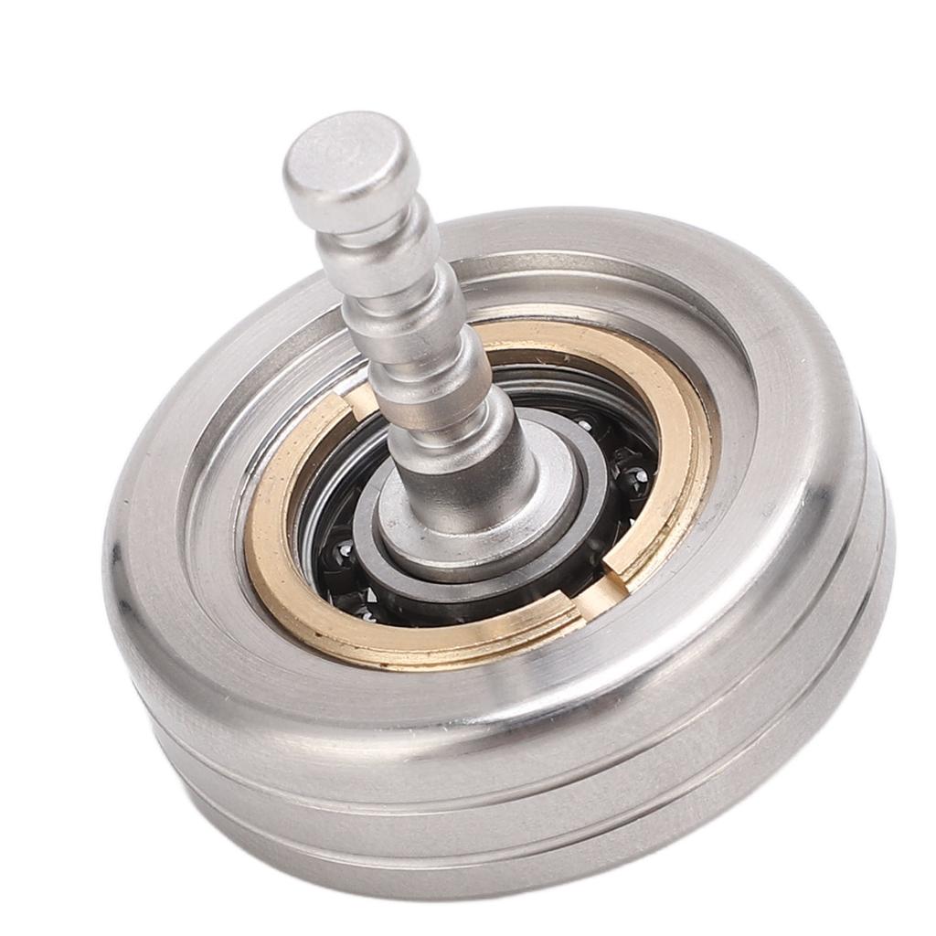 Fidget Gyroscope Toy Anxiety Relieving Metal Portable Round Fingertip Fidget Toy with Bar