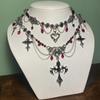 Elegante Gotische Kruis Hanger Ketting Dames Gelaagd Sieraden Met Legering Ketting Geometrisch Ontwerp 2025 Collectie