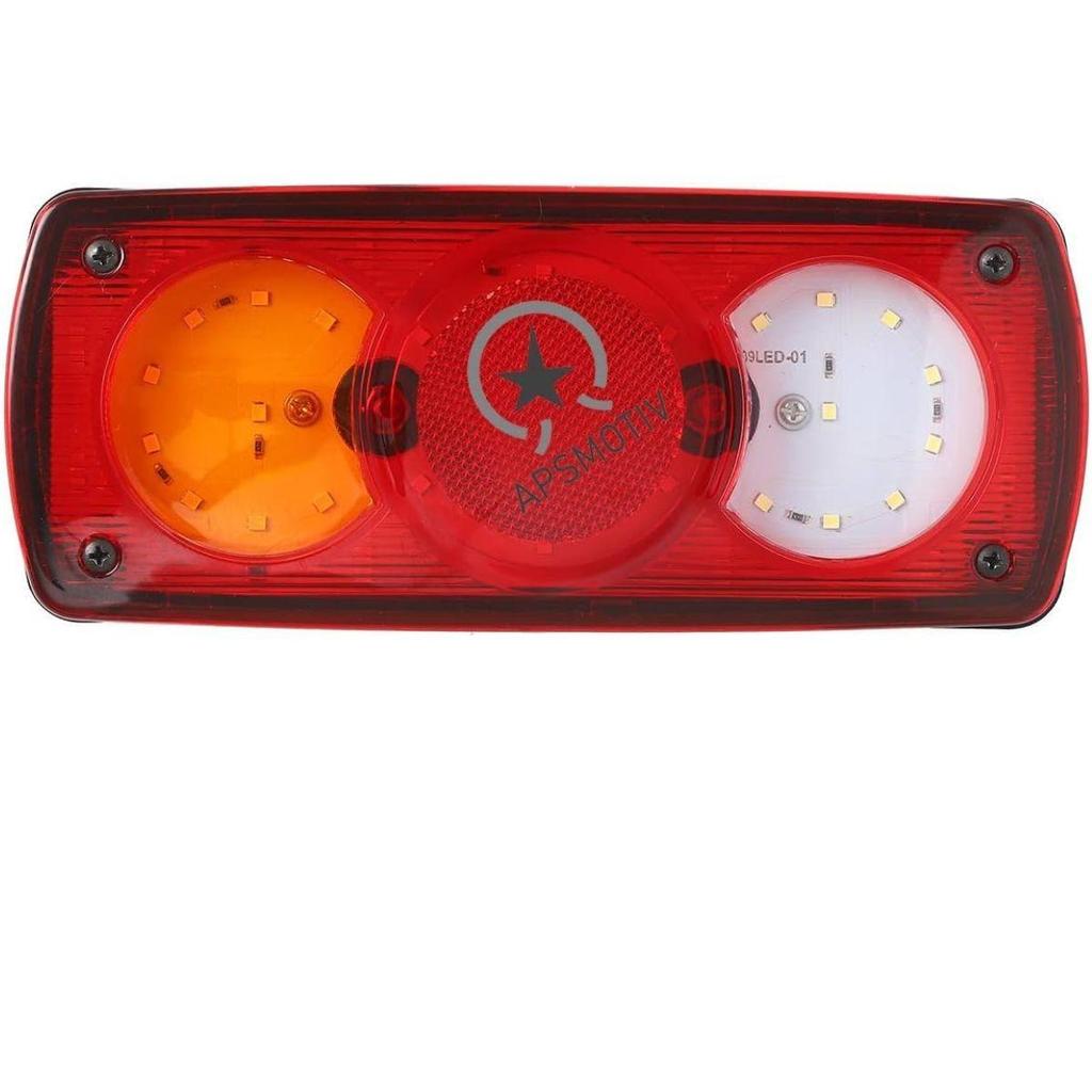 Universal Tail Lights 24V 39 LED Waterproof Rear Trailer Lights with Brake Reverse Turn Signal – 2 Pack for Truck RV Camper Boat
