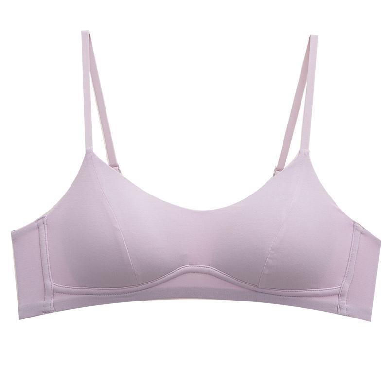 Y Original French Triangle Cup Small Chest Underwear Women's No Steel Ring Side Collection Thin Shoulder Strap Bra Thin