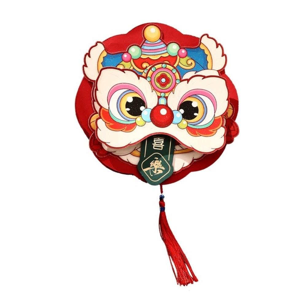 3D Drehendes Pferd Jahr Roter Umschlag Falten 2026 Rote Tasche Geschenktüte Hongbao Festtagszubehör