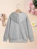Sweat à capuche graphique carlin dessin animé pour enfants Pull doux imprimé lettres donut Automne Hiver Polaire Chaud Mignon Sweat à capuche pour enfants