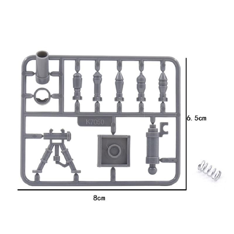

MOC WW2 США Военное оружие M2 Миномет Солдат Минифигурка Аксессуары Пистолеты Строительные блоки Комплект Наборы кирпичей Модель оружия Детские игрушки