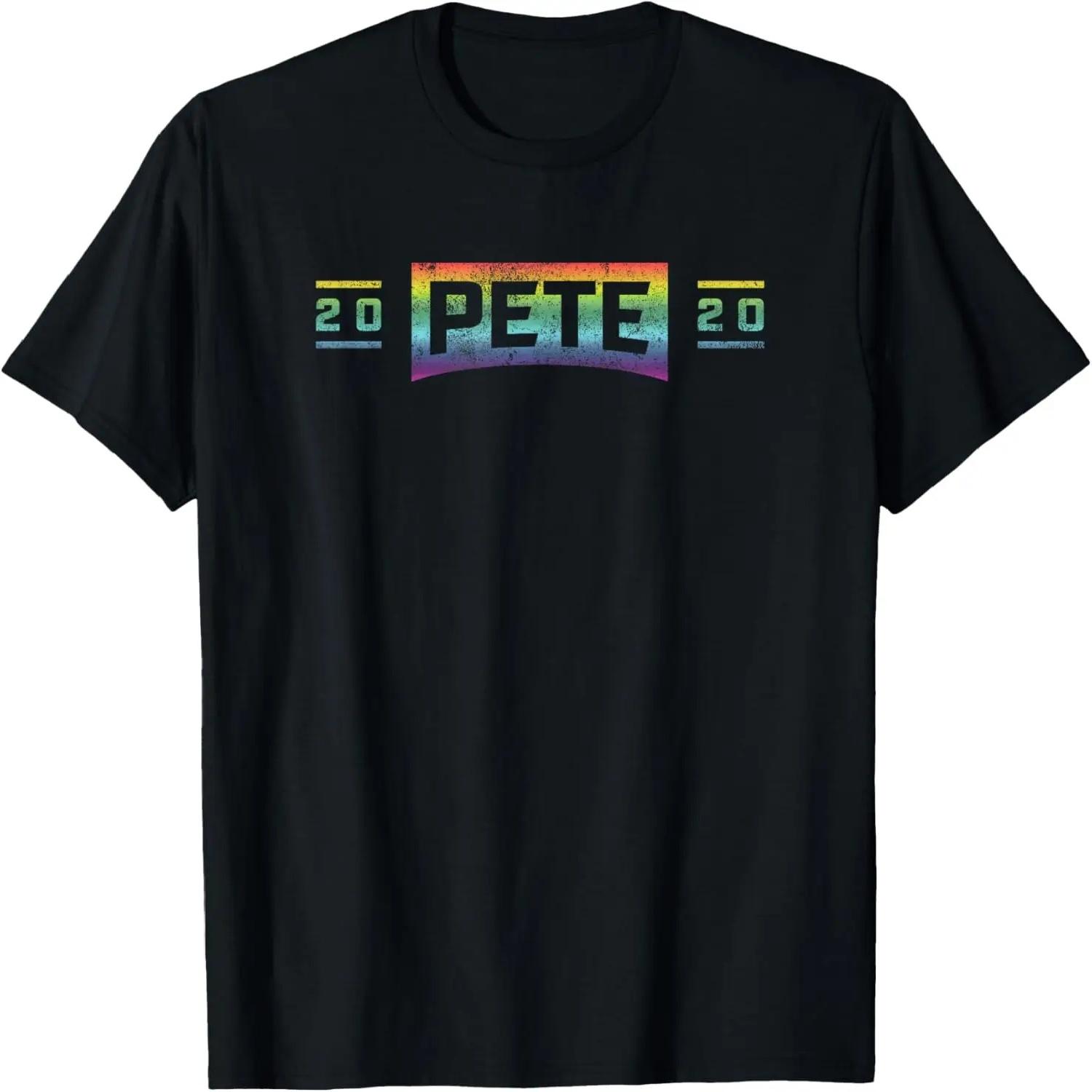 

PETE 2020 Buttigieg Rainbow Pride Political T-shirt XXXXXL різнокольоровий