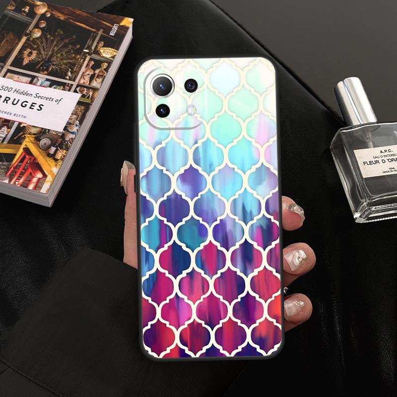Moroccan Tile Case For Xiaomi 14T Pro 11T 12T 13T 13 14 15 Ultra POCO X7 Pro X3 X5 X6 M6 F5 F6 Pro Cover