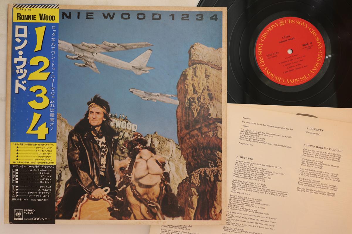 

LP Record RONNIE WOOD - 1234 25AP2149 CBS SONY 1981 Japan Obi Pop