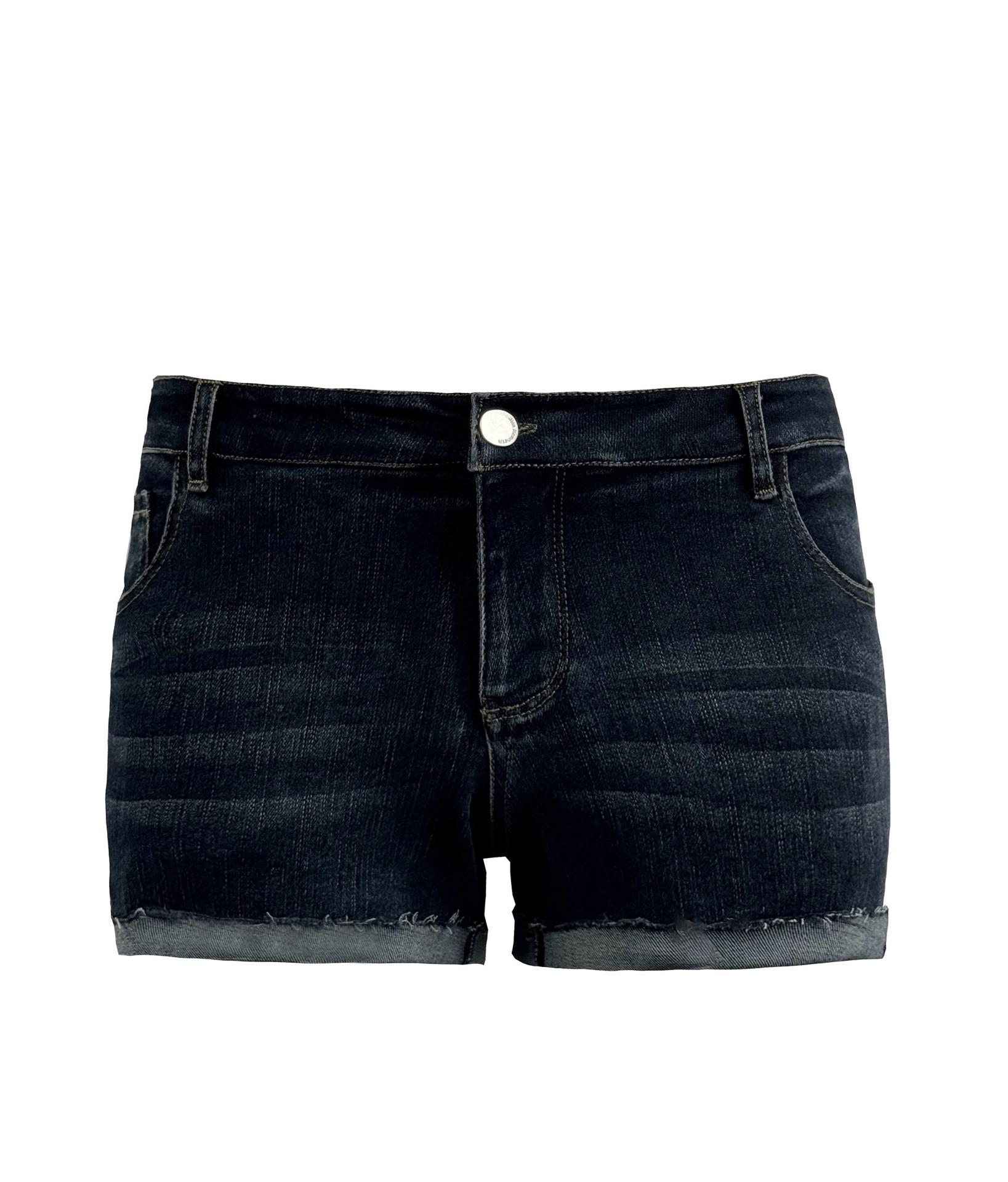 

Jim Kennet Retro Low-Waist Cuffed Denim Shorts Large