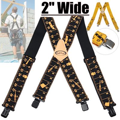 New Mens Ladies Plain Color Heavy Duty Adjustable Suspended Elastic Wide Braces