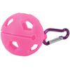 Golfball Schutzhülle Silikon Hülle Halter mit Schlüsselanhänger Golf Trainingszubehör Rosenrot