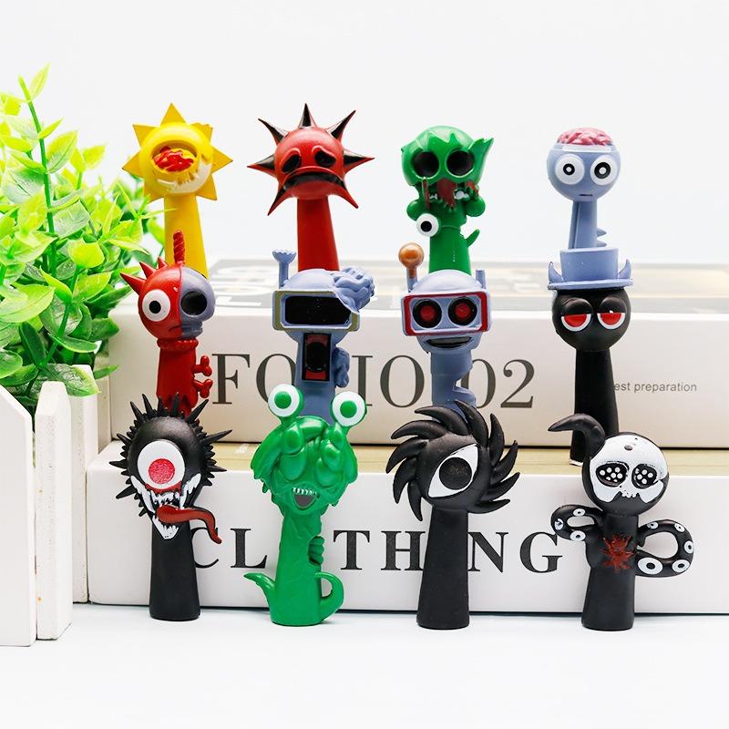 

12pcs Sprunki Figurine Game Model Sprankey Juguetes Sprunky Figuras Jouet PVC Sprunki Figures Toys Set
