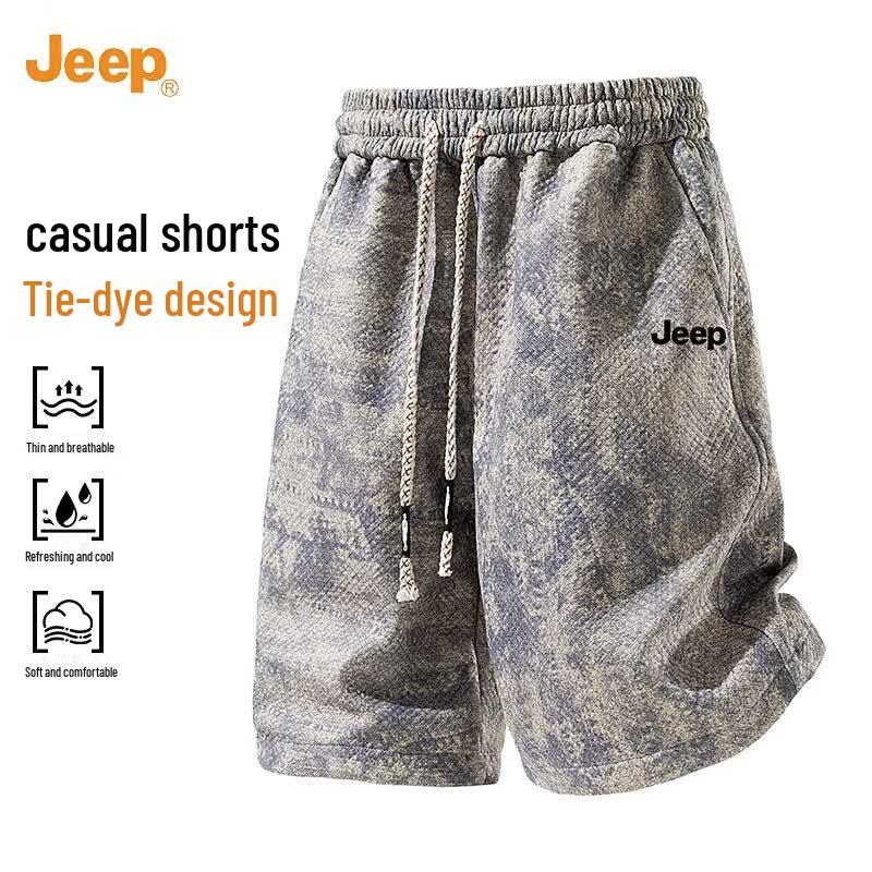 JEEP Men s Tie-Dye Casual Shorts L
