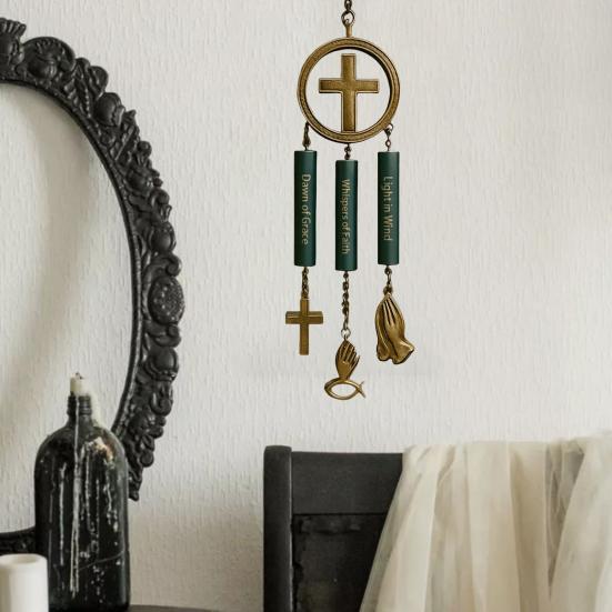 Faith-Inspired Wind Chime Christian Wind Chime with Bible Verses Patio