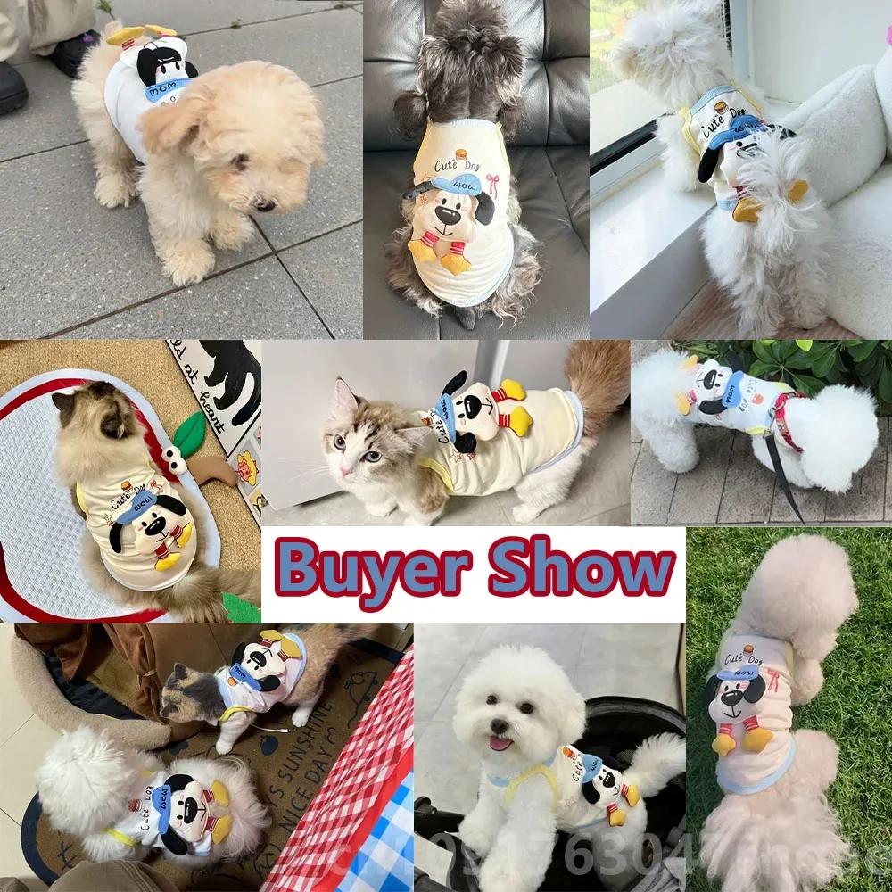 Summer Cute Clothes for Dogs Cats Vest Spring Pets Clothing Cat Small Dog Cooling Vest Doggy Kitty Bichon Pet Apparel Supplies