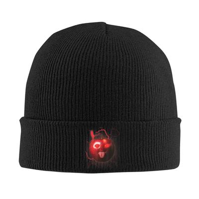 Funny Silly AI Apple Gen Z Meme BrainRot Humor Tongue Out Knit Hat  Beanie Hats  Elastic Unisex Bonnet Hats Spring Caps Gift