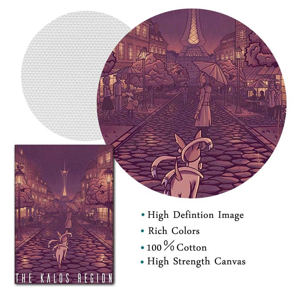 Anime Video Game Inspired Travel Poster And Prints Landscape Canvas Painting Print Wall Art Pictures Home Decor Christmas Gift