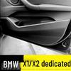 BMW X1/X2 Carbon Fiber Interior Anti-Kick Sticker (2016-2020) - Transparent TPU Console Protector